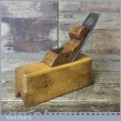 Vintage Sliding Box Chamfer Plane With Boxwood Body - Atkins Iron