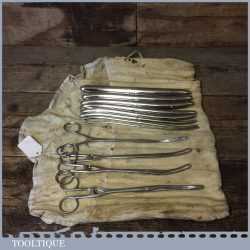 Rare WW2 Vintage 12 Piece Medical Field Kit By Lewis & Down Bros London Hawkins