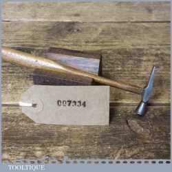 Vintage Miniature Jewellers Cross Pein Hammer Wooden Handle - Good Condition