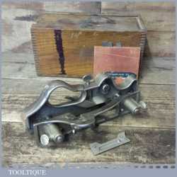 Rare Stanley No: 444 Dovetail Tongue And Groove Plane - Designed For Precision Planing