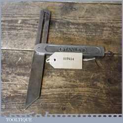 Vintage Stanley USA No: 18 Quick Release 9” Cast Steel Sliding Bevel - Good Condition