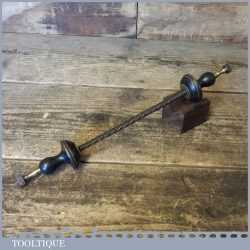 Rare Unusual 12” Vintage Double Ended Patented Sprung Loaded Jewellers Archimedes Drill