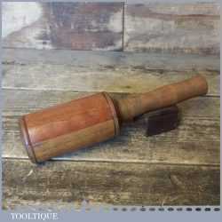 Vintage Craftsman Handmade Wood Turned Mahogany Woodcarving Mallet - Good Condition
