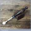 Vintage Leatherworking Pricking Wheel 8 PPI Cast Iron Body Ebonised Handle - Good Condition