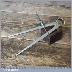 Vintage 7” Moore & Wright Sprung Loaded Inside Steel Dividers - Good Condition