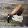 Vintage Cobblers Leatherworking Glazing Iron - Beech Wood Brass Handle