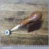 Vintage L Richter & Son Leatherworking Fudge Wheel - Beech Wood Handle