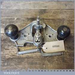 Vintage Stanley England No: 71 Hand Router Plane Complete 3 Irons - Good Condition