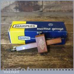 Vintage Boxed Marples Mortice Gauge - Very Good Lightly Used Condition