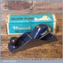 Vintage Boxed Record No: 0110 Block Plane - Good Condition