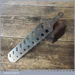 Vintage Clockmakers Whitworth Cast Steel Screw Thread Gauge - Good Condition