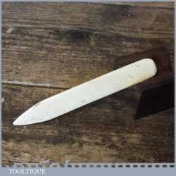 Vintage Leatherworking Bone Craft Tool For Creasing And Folding - Good Condition