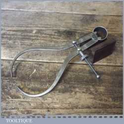 Vintage Moore & Wright 7” Outside Steel Spring Dividers - Good Condition