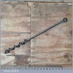 Vintage Cornelius Whitehouse 1 ½” Wide Scotch Barrel Eyed Timber Framing Auger Bit