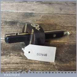 Vintage Rosewood And Brass Mortice Gauge - Good Condition