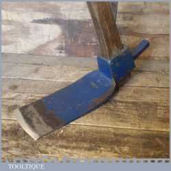 Vintage Carpenters Adze fitted With Hickory Handle - Sharpened And Honed