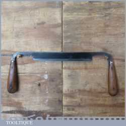 Scarce Vintage 8” Drawknife Perfect Pattern Handles H.D Smith USA - Sharpened And Honed