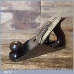 Vintage Stanley USA Sweetheart Low Knob No: 4 Smoothing Plane PAT Dated 1910 - Refurbished