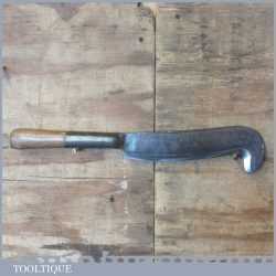 Vintage Socketed Billhook By Rogers Watford Style - Good Sharp Condition