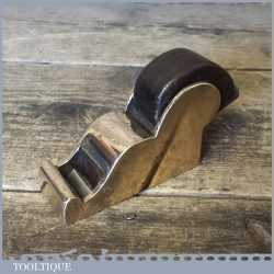 Antique Brass Chariot Plane With Bury & Co Iron Rosewood Wedge - Good Condition