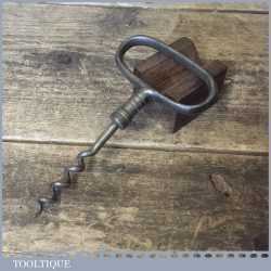 Antique German (Marked Foreign) Three Finger Cellar Man’s Straight Pull Corkscrew