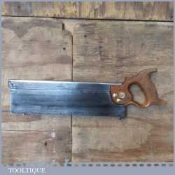 Vintage 14” Frost Dove Street Norwich Steel Back Tenon Saw 11 TPI - Refurbished