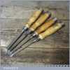4 No: Vintage William Marples Sheffield Heavy Duty Firmer Chisels - Good Condition