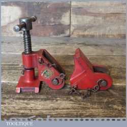 Vintage Woodworking Marples Sash Clamp Heads Original Decal - Good Condition