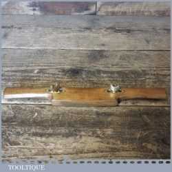 Vintage Carpenters Beech Brass Adjusters Spokeshave - Good Condition