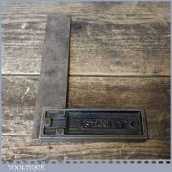 Vintage Stanley USA Sweetheart 6” Cast Steel Set Square - Good Condition