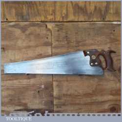 Vintage 22” Henry Disston Philadelphia USA D8 Cross 11 TPI Cut Panel Saw - Sharpened Refurbished