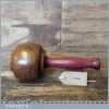 Craftsman Old Lignum Vitae Woodcarvers Mallet Purple Heart Handle - Ebony Wedge