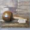 Craftsman Old Lignum Vitae Woodcarvers Mallet Ash Wood Handle - Ebony Wedge