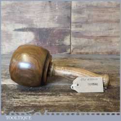 Craftsman Old Lignum Vitae Woodcarvers Mallet Ash Wood Handle - Ebony Wedge