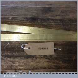 Vintage 2ft John Rabone And Sons Brass Folding Ruler - Fair Condition