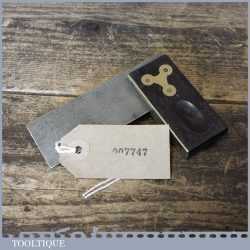 Early Vintage Stanley USA Miniature Rosewood Brass 3” Try Square - Pat No: 12.29.1896