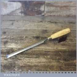 Vintage Thomas Ibbotson 3/4” Pattern Makers Bevel Edge Paring Chisel - Sharpened & Honed