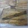 Vintage 3 No: Ridgeway Scotch Barrel Eyed Timber Framing Hand Auger Bits - ½” 5/8” & 7/8”