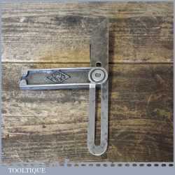 Vintage British 7” Cast Steel Sliding Bevel - Fully Refurbished Good Condition