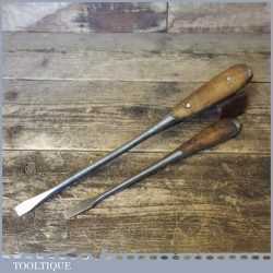 2 No: Vintage Mechanic's Perfect Pattern Screwdrivers 10” & 14” Long - Refurbished