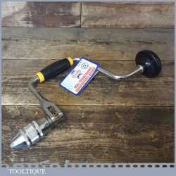 New Modern Faithful Carpenters Ratchet Brace 10” Sweep - Unused Condition