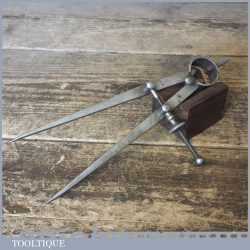 Vintage Moore & Wright 7” Steel Spring Dividers - Good Condition