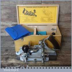 Vintage Boxed Record No: 405 Multi Combination Plough Plane - Near Mint Condition