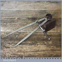 Vintage Pair Of 7” Steel Spring Dividers - Good Condition