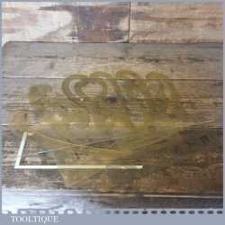 Selection 11 No: Plastic Drawing & Marking Templates Marquetry Or Inlay Work