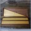 Vintage Thacker & Co Boxed Set Of Scale Rules Marquois Triangle