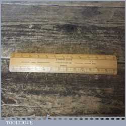 Vintage Boxwood Architects Scale Rule By J Halden & Co 2 Chains Links