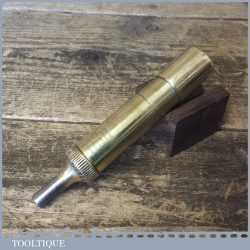 Vintage 6” Tecalemit Brass Automotive Motorcycle Grease Gun - Good Condition