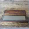Vintage 8” x 2” Medium Grit Carborundum Oil Stone In Pine Box - Good Condition