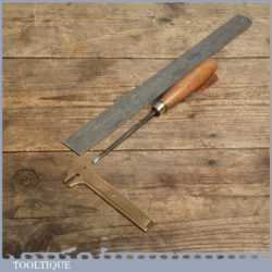 Vintage 3/16" Wide Straight Shallow Gouge Woodcarving Chisel By C. HILL